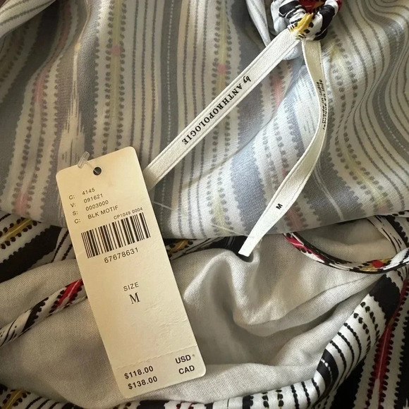 NWT Anthropologie Dress Black Motif Bare Cutout Maxi Pullover Dress Size Medium. - Picture 6 of 7